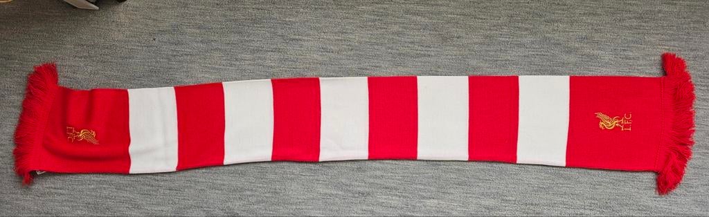 Liverpool FC Sjaal Rood Wit - Voetbal Fan Sjaal, Liverpool FC, Ophalen of Verzenden, Zo goed als nieuw, Sjaal