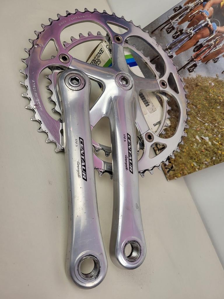 Campagnolo Centaur crankstel 9/10 speed, Crankstel of Pedalen, Gebruikt, Campagnolo, Ophalen of Verzenden