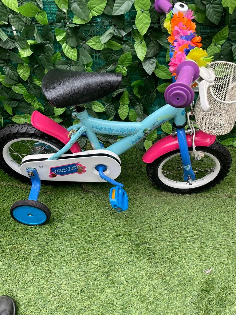 Mooie meisjes fiets, Ophalen of Verzenden, Zo goed als nieuw, Minder dan 16 inch, Zijwieltjes