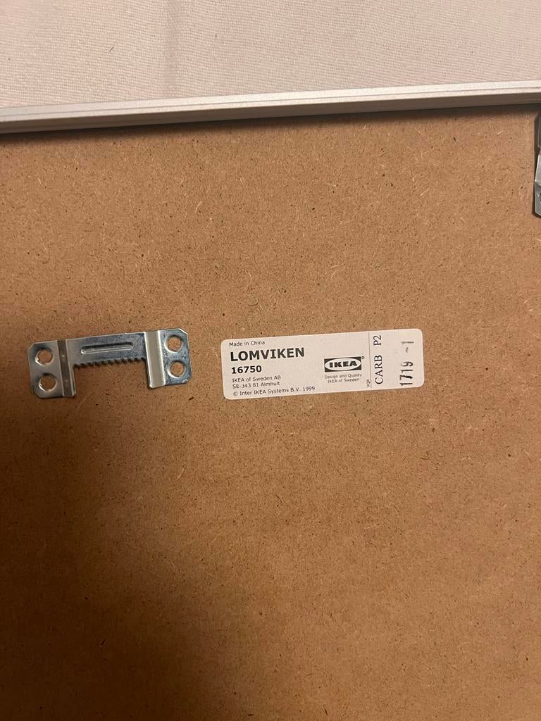 IKEA LOMVIKEN Fotolijst - Grijs (3 stuks), Ophalen of Verzenden, Gebruikt, Metaal of Aluminium, 50 tot 75 cm