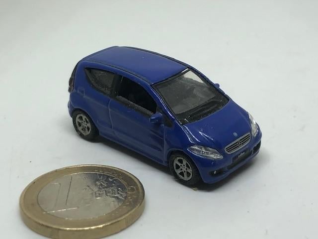 Mercedes A200 Blauw, Welly, Hobby en Vrije tijd, Modelauto's | 1:87, Ophalen of Verzenden, Gebruikt, Auto, Overige merken