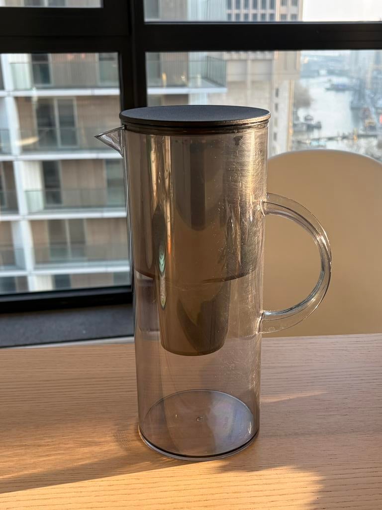 Waterkan Stelton EM77 water filter jug 2L smoke, Ophalen of Verzenden, Gebruikt
