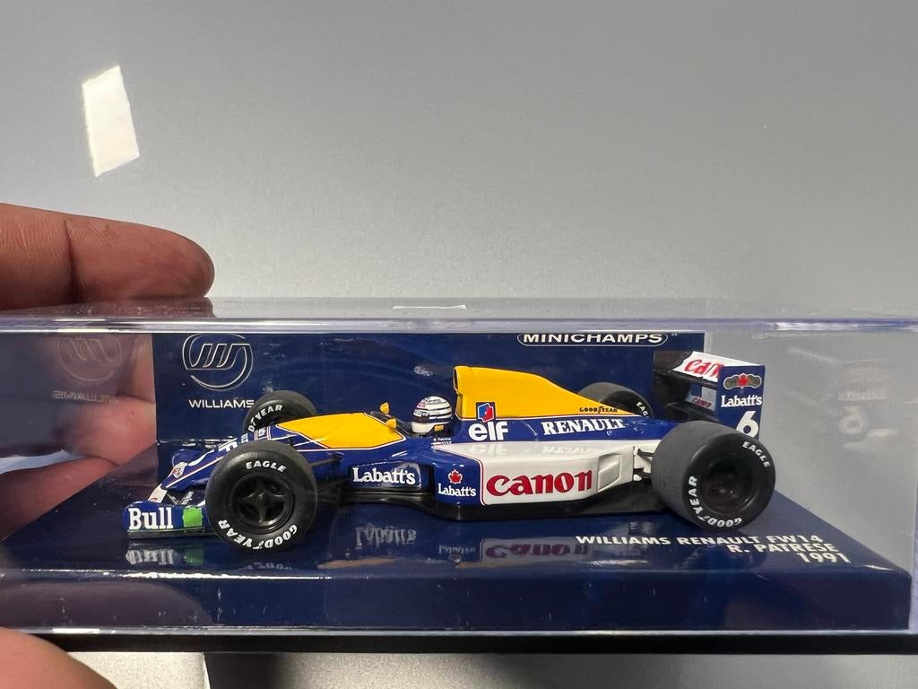 Minichamps Williams Renault FW14 R. Patrese 1991, Ophalen of Verzenden, Gebruikt, Formule 1