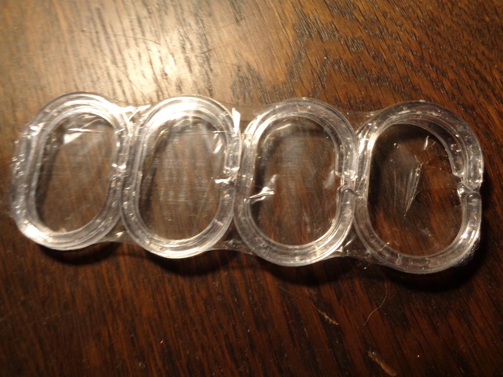 8 douchegordijn ringen, Overige typen, Nieuw, Minder dan 100 cm, 25 tot 50 cm