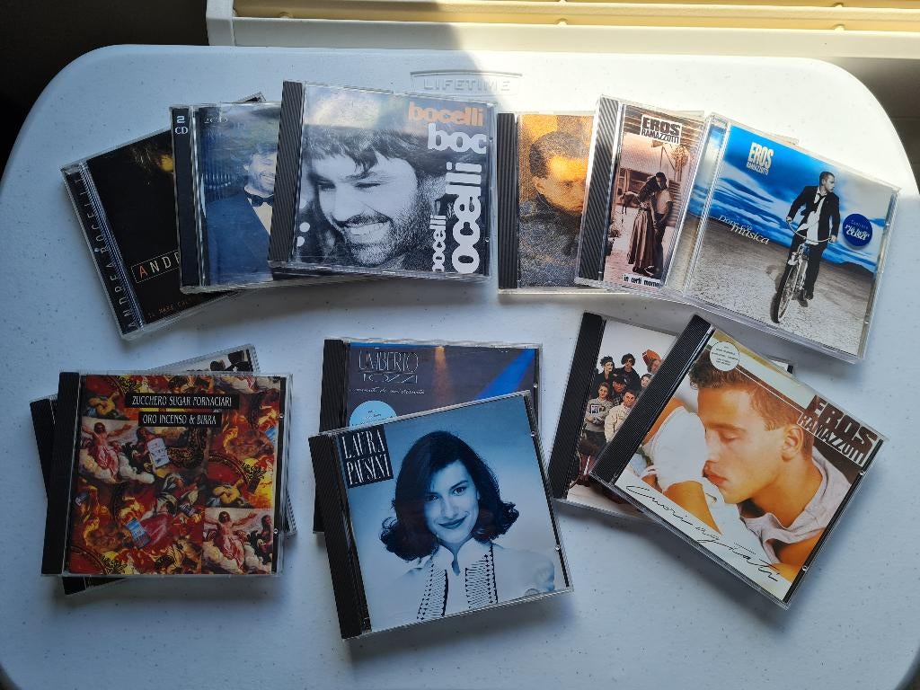CD's Ramazzotti - Pausini - Bocelli - Tozzi - Zucchero, Ophalen of Verzenden, 1980 tot 2000, Zo goed als nieuw