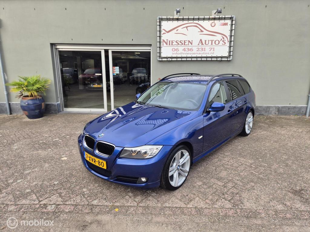 BMW 3-serie E91 lci Touring 318i Executive Nwe ketting, Auto's, BMW, Lichtsensor, Zwart, Blauw, Handgeschakeld