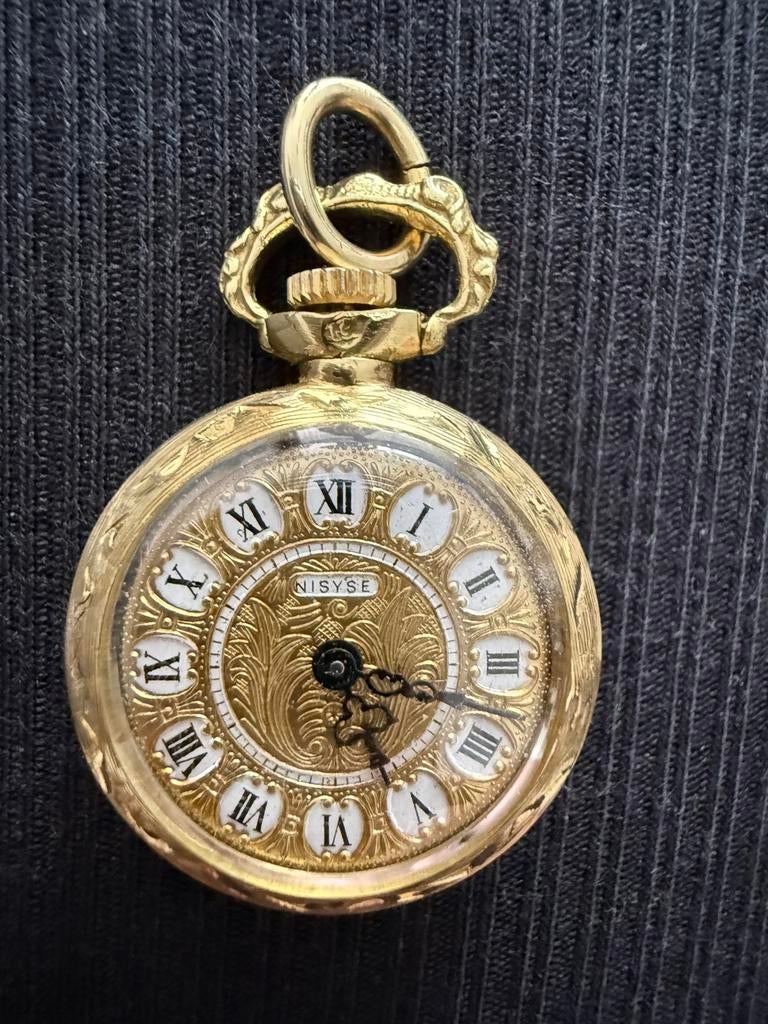 18 krt gouden zakhorloge, Sieraden, Tassen en Uiterlijk, Horloges | Antiek, Overige merken, Zakhorloge, 1930 tot 1960, Ophalen of Verzenden