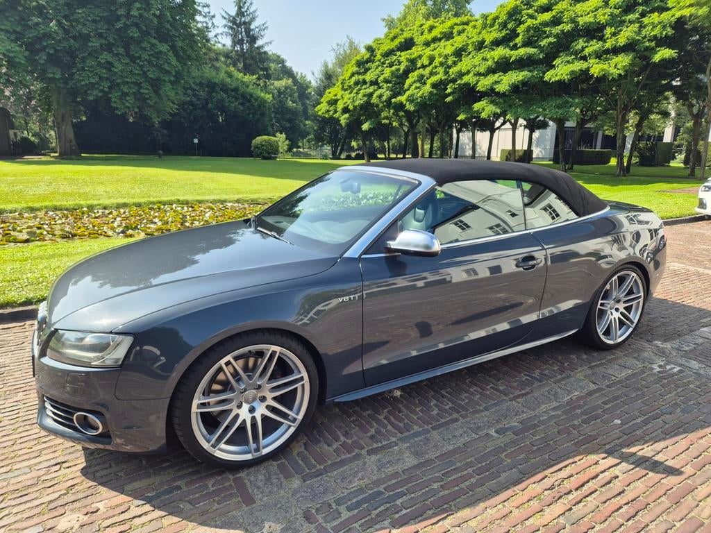 Audi S5 Youngtimer 3.0 Tfsi Cabrio Quat. S-tr 2009 Grijs, Auto's, Audi, Automaat, Achterwielaandrijving, Zwart, 2995 cc