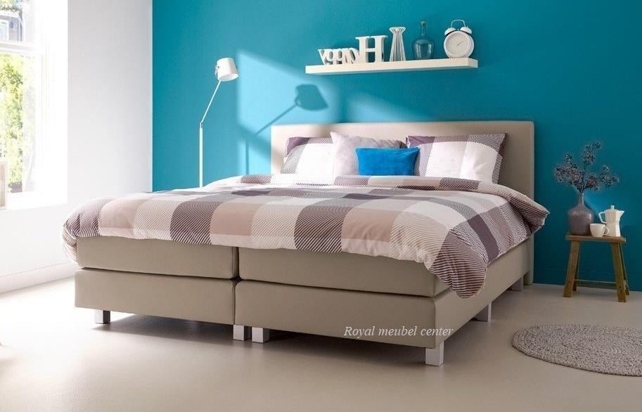 Boxspring Brussel Snel leverbaar AANBIEDING--, Ophalen of Verzenden, Nieuw, Tweepersoons