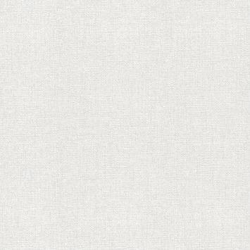 5 rollen Chenille behang zilver/wit - Gamma, Ophalen of Verzenden, Minder dan 10 m², Wit