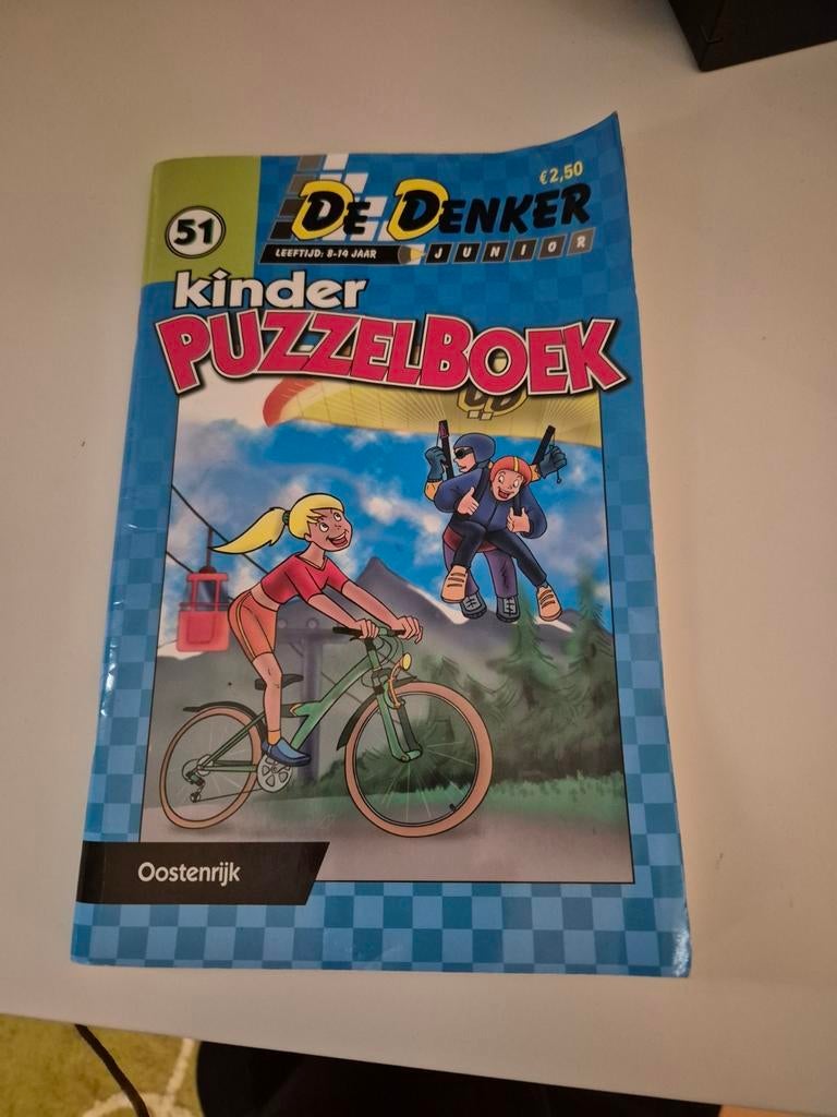 De Denker Junior Kinder Puzzelboek 51 Oostenrijk, Ophalen of Verzenden