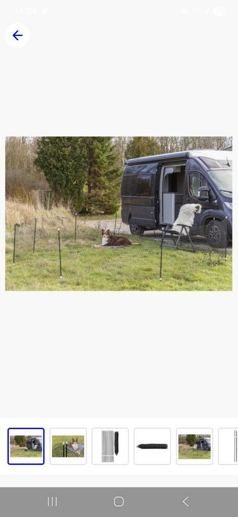 Mobiele omheining 15 meter.