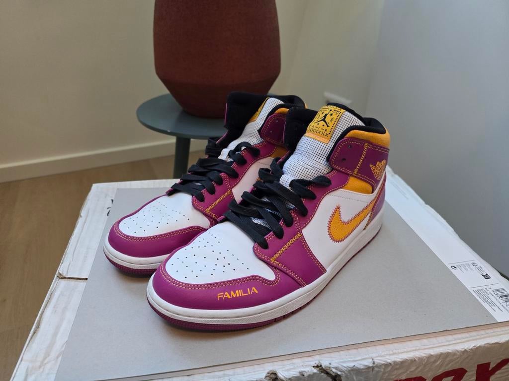 Jordan 1 Mid Dia De Los Muertos - Maat 46, Overige kleuren, Ophalen of Verzenden, Jordan, Sneakers of Gympen