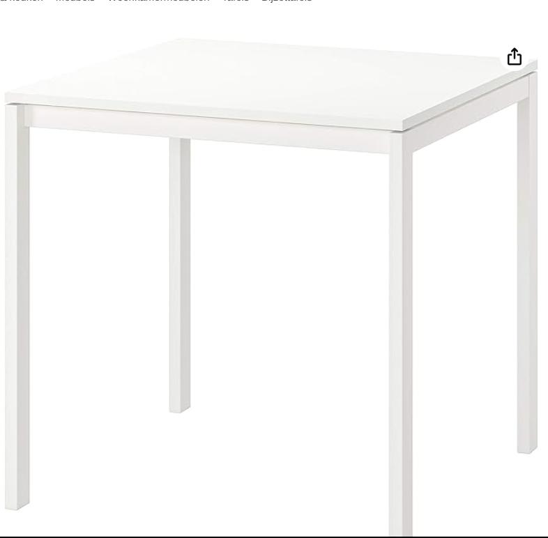 IKEA Melltorp tafel WIT en NIEUW, Ophalen, 50 tot 100 cm, Nieuw, 50 tot 100 cm