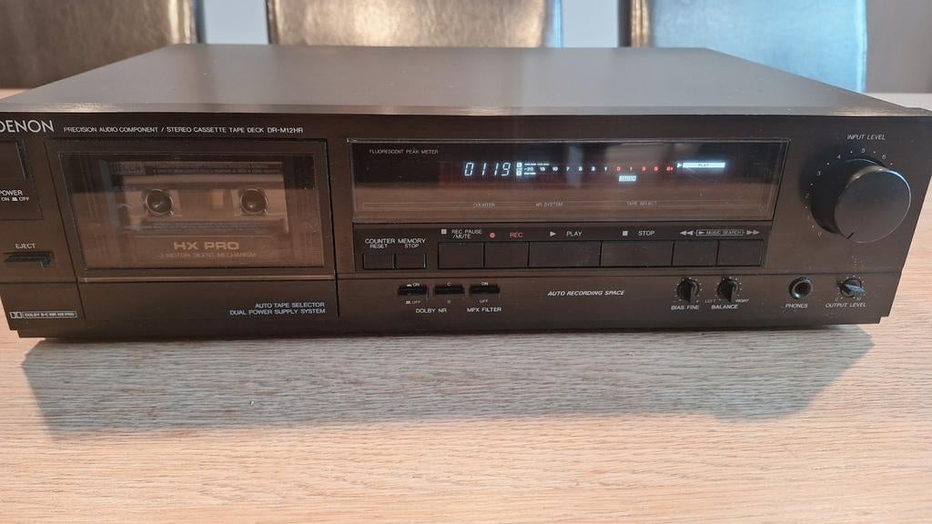 Denon DR-M12HR Cassettedeck - Uitstekende Staat, Audio, Tv en Foto, Ophalen of Verzenden, Enkel, Denon, Tape counter