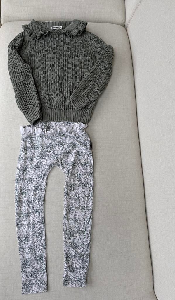Setje legging en trui Sweet Petit mt 116!, Ophalen of Verzenden, Zo goed als nieuw, Meisje, Setje