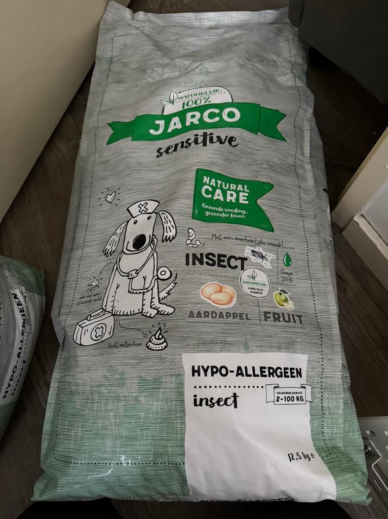 Jarco Sensitive Insect Hypo-allergeen 12,5kg NIEUW, Ophalen of Verzenden, Hond