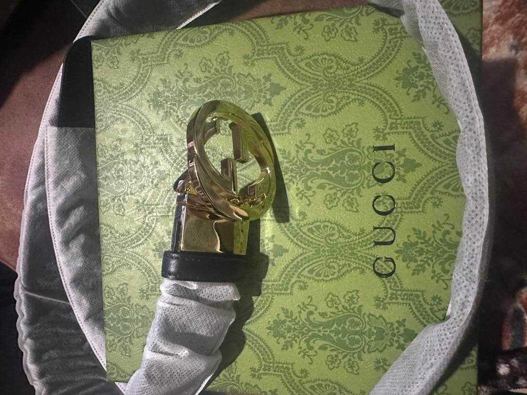 Gucci riem, Ophalen, Nieuw, Zwart