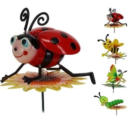 KUNSTSTOF TUINSTEKERS DIEREN MET WIEBEL POTEN/ VEREN 4 DLG, -, -, Nieuw, Ophalen of Verzenden