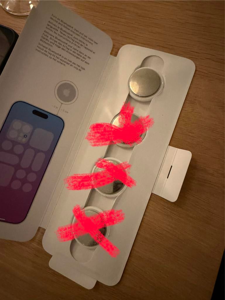 Gebruikte AirTags - Nog 1 beschikbaar!, Telecommunicatie, Mobiele telefoons | Toebehoren en Onderdelen, Ophalen of Verzenden, Gebruikt