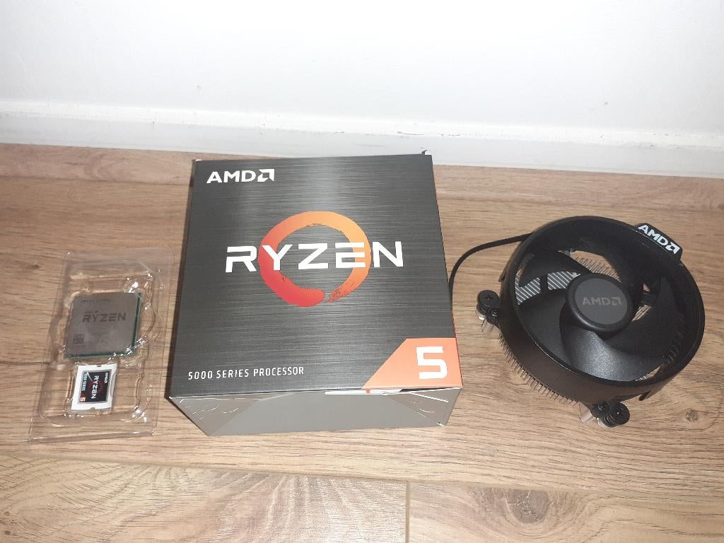 AMD Ryzen 5 1600X CPU + koeler & ventilator, Computers en Software, Processors, 6-core, Zo goed als nieuw, Socket AM4, 3 tot 4 Ghz