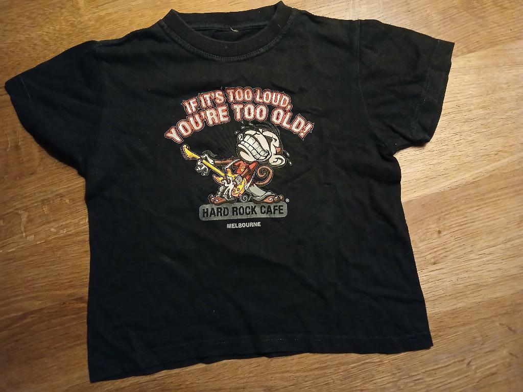 Hard Rock Cafe Melbourne  zwart t-shirt maat 92, Ophalen of Verzenden, Gebruikt, Jongen of Meisje, Shirt of Longsleeve