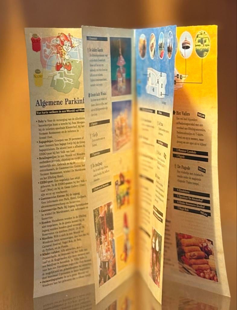 Efteling Informatie Folder 1998 - Vogelrok Introductie, Verzamelen, Ophalen, Gebruikt, Overige typen