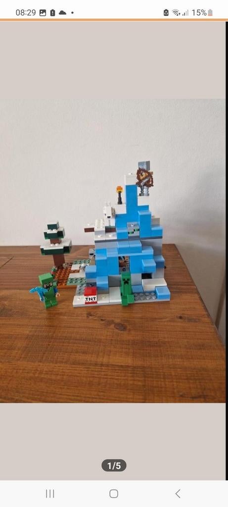 Minecraft lego 21243, Ophalen of Verzenden, Gebruikt, Lego