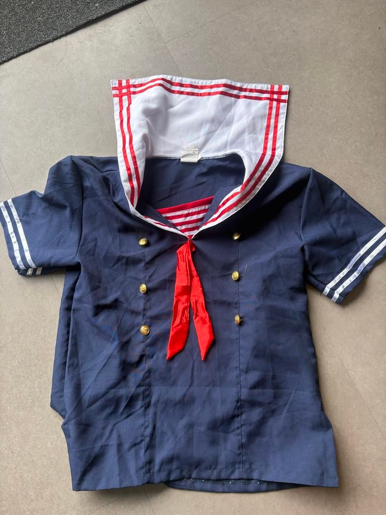 Matrozen shirt mannen 3x, Maat 52/54 (L), Carnaval, Ophalen of Verzenden, Zo goed als nieuw