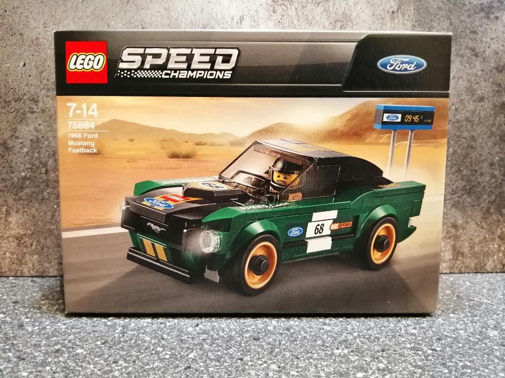 Lego 75884 1968 Ford Mustang Fastback speed champions, Ophalen, Nieuw, Complete set, Lego