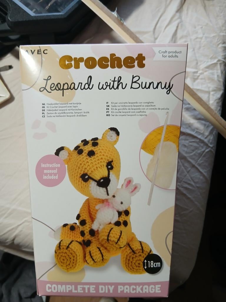Haakpakket - Luipaard met Konijn, Hobby en Vrije tijd, Breien en Haken, Ophalen, Nieuw, Haken, Overige typen
