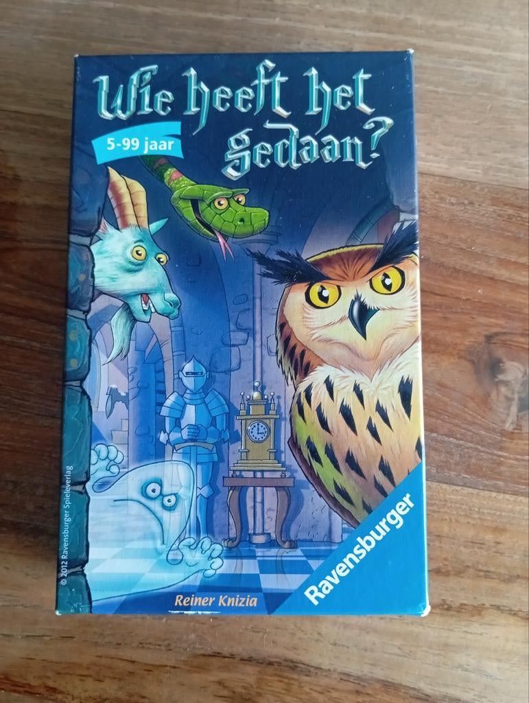 Wie heeft het gedaan? Spel, Hobby en Vrije tijd, Gezelschapsspellen | Bordspellen, Vijf spelers of meer, Ophalen of Verzenden