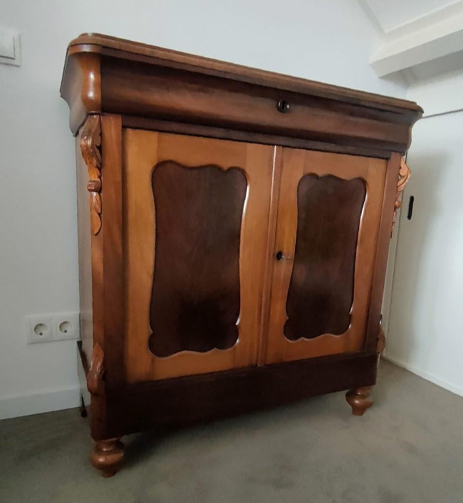 Antiek dressoir penantkastje vintage kastje mahonie, Huis en Inrichting, Kasten | Dressoirs, Gebruikt, Met deur(en), 50 tot 100 cm
