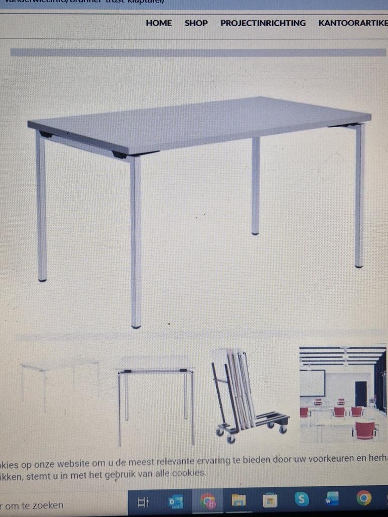 Nieuwe, praktische Brunner Trust verrijdbare opklaptafel, Diensten en Vakmensen, Coaching en Persoonlijke effectiviteit