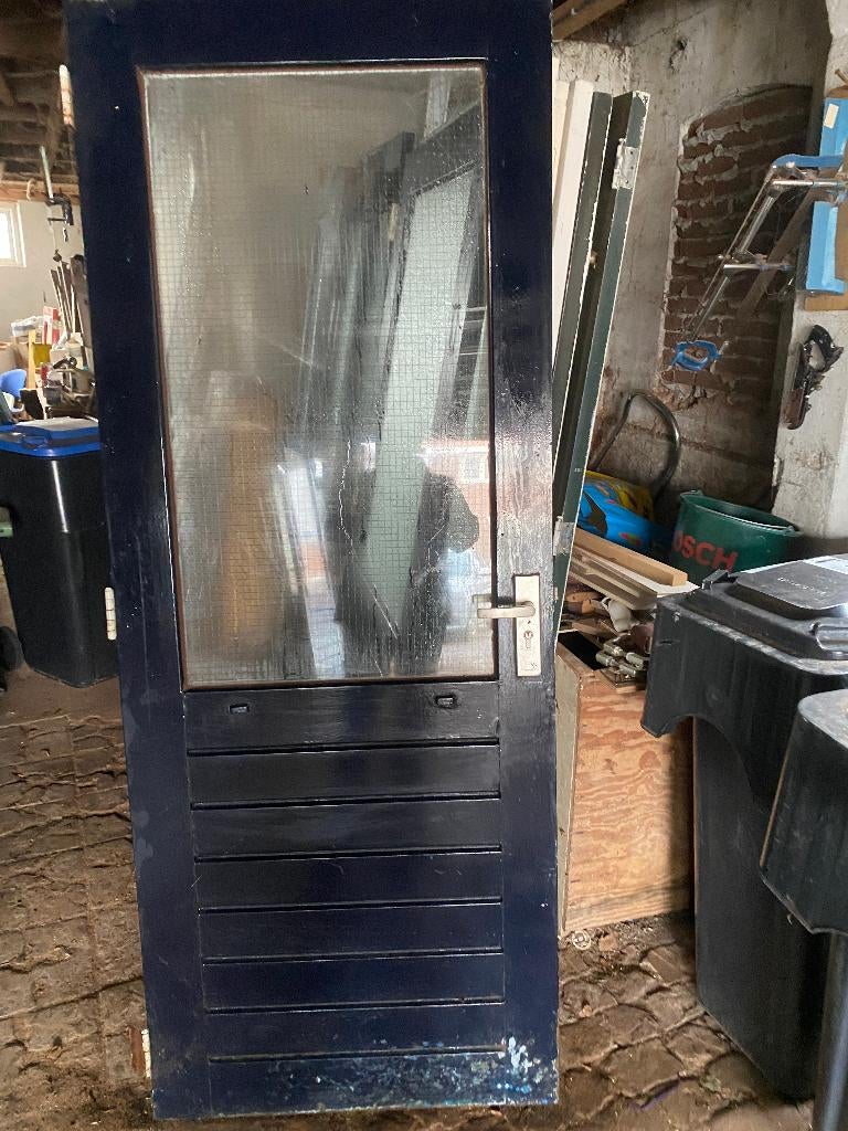 schuttingdeur/schuurdeur, Ophalen, Gebruikt, 80 tot 100 cm, Buitendeur