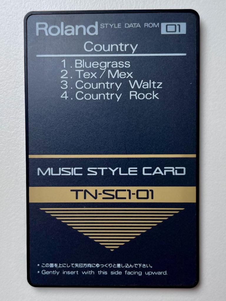 Roland Music Style cards, Ophalen of Verzenden, Zo goed als nieuw, Overige aantallen, Roland