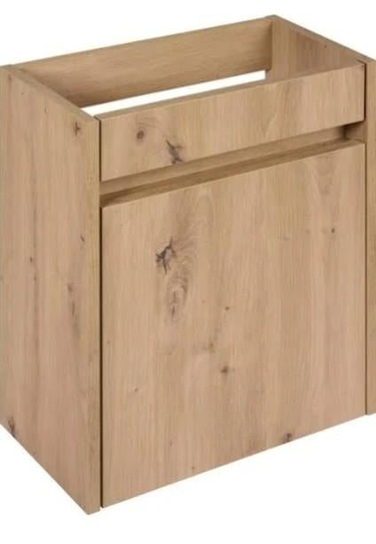 Nieuw in doos! Fonteinonderkast 40x21,8x50cm naturel eiken, Huis en Inrichting, Badkamer | Badkamermeubels, Overige typen, Nieuw