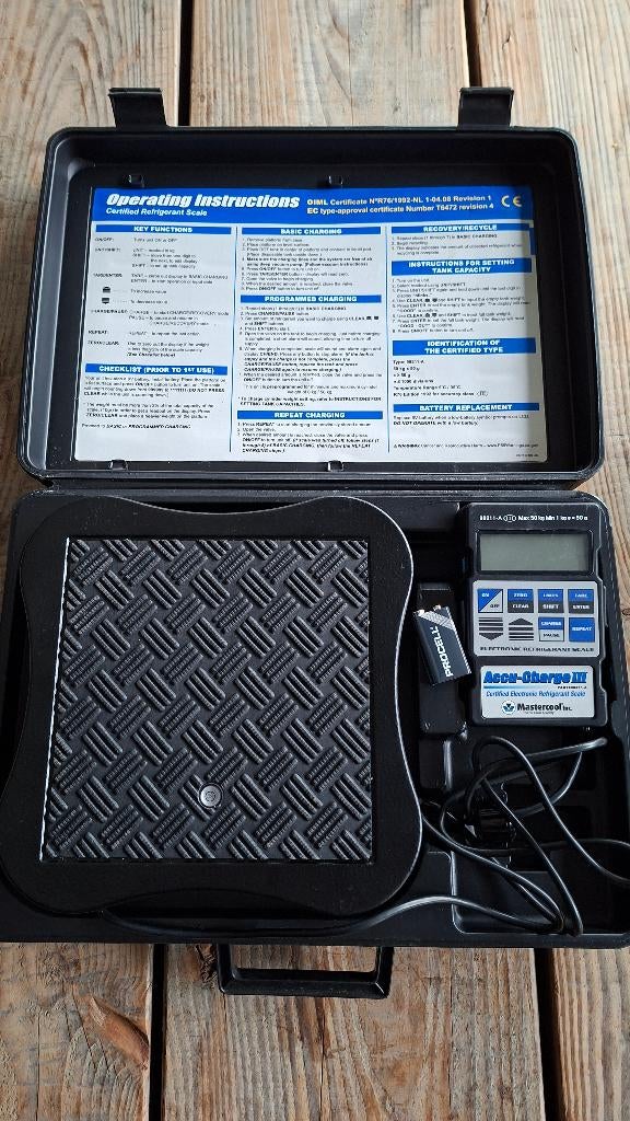 Mastercool 98211-A Digitale weegschaal oa airco koelmiddelen, ., Ophalen of Verzenden, Zo goed als nieuw, .