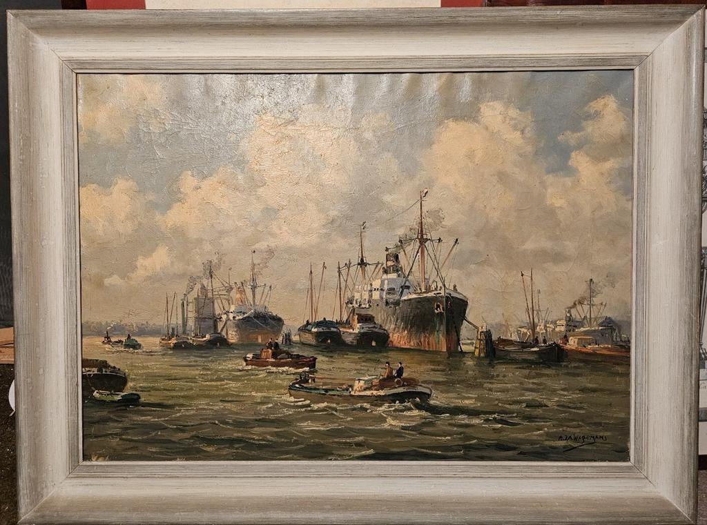 schilder Pieter Johannes Alexander Wagemans, Antiek en Kunst, Kunst | Schilderijen | Klassiek, Ophalen of Verzenden