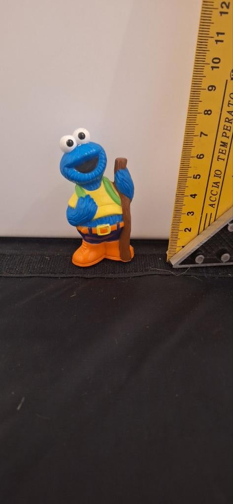 Koekiemonster poppetje met rugzak Sesamstraat (7126), ., Ophalen of Verzenden, Zo goed als nieuw, China