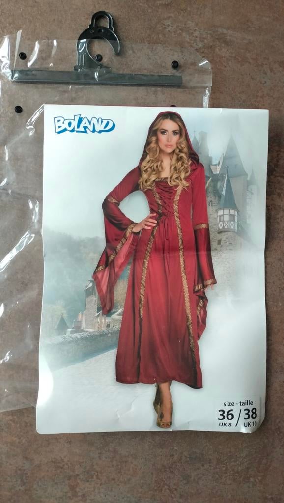 Middeleeuwse carnavalsjurk maat 36, Kleding | Dames, Carnavalskleding en Feestkleding, Ophalen of Verzenden, Nieuw, Maat 36 (S)