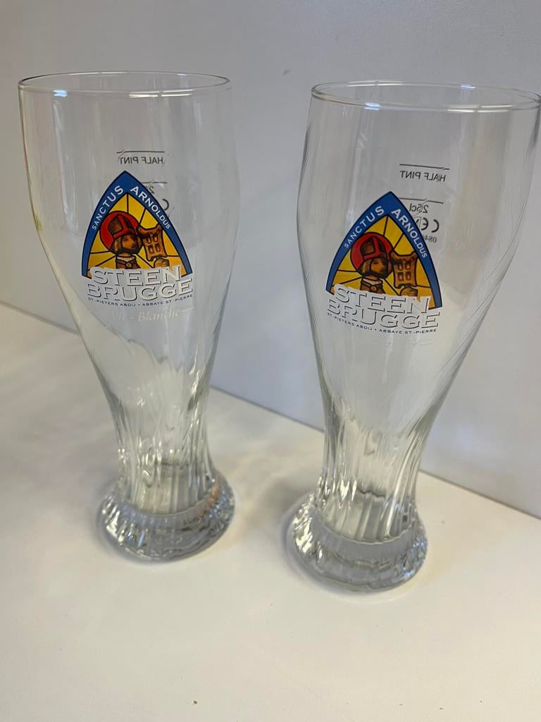 Steenbrugge bierglazen set van 6 glazen, Ophalen of Verzenden, Nieuw, Glas of Glazen, Overige merken