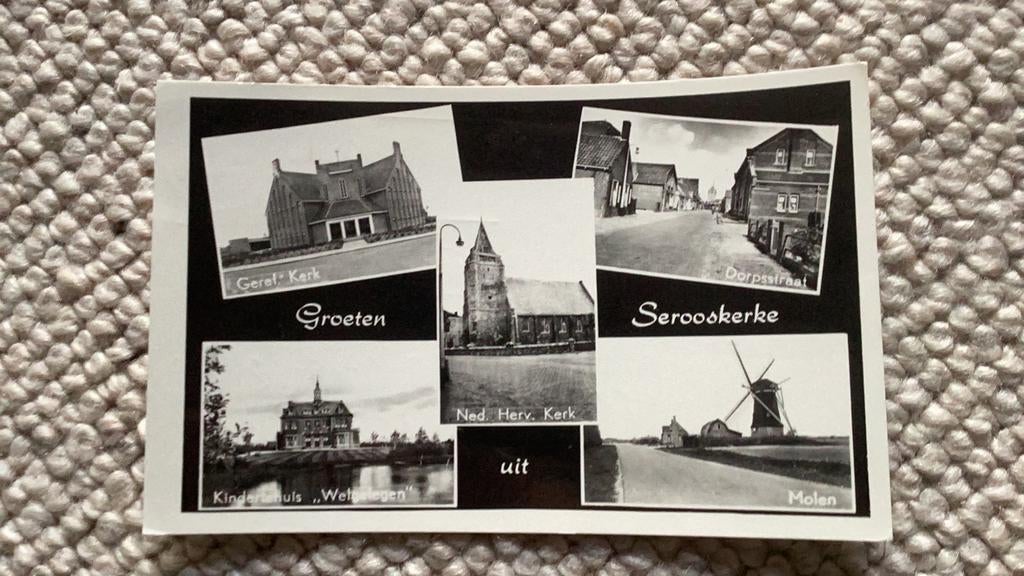 Ansichtkaart Serooskerke. 939, Ophalen of Verzenden, 1940 tot 1960, Gelopen, Zeeland