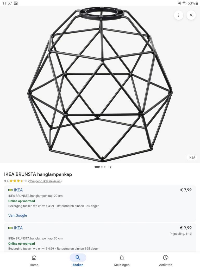 Ikea nieuwe kapjes 3x zwart, Zwart, Rond, Nieuw, Ophalen of Verzenden