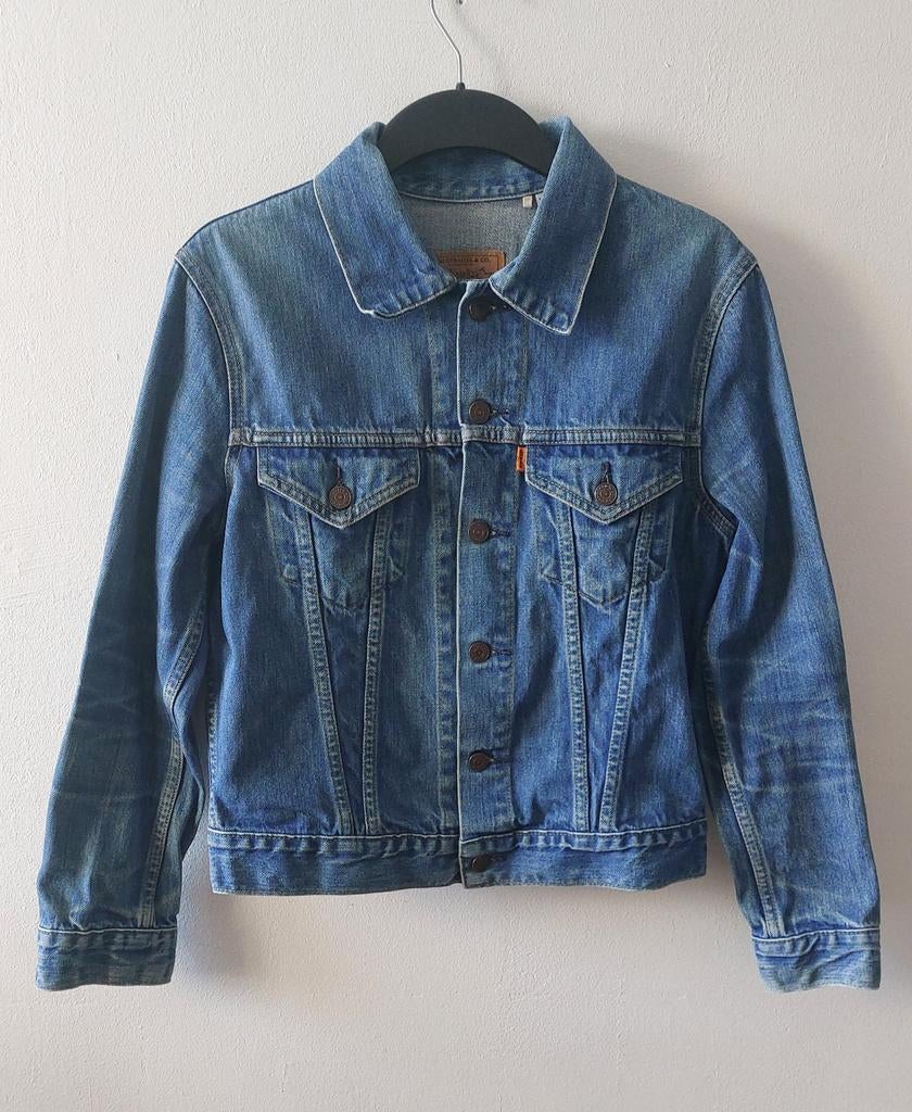 Levis Vintage Clothing USA 70505 Orange tab denim jacket L, Maat 52/54 (L), Blauw, Ophalen of Verzenden, Gedragen
