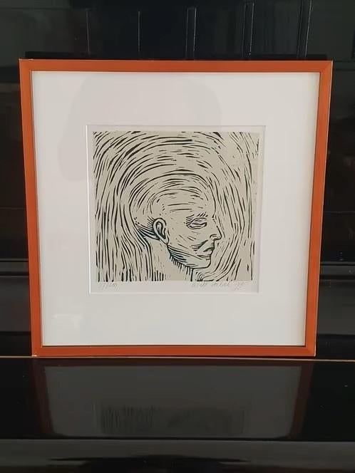 houtsnede Lisette Verkerk 1995 37 / 250 Alphen a d Rijn, Antiek en Kunst, Ophalen