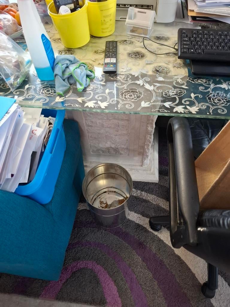 Griekse wandmeubel, salontafel, eettafel en bank, Gebruikt, 50 tot 100 cm, Glas, Modern