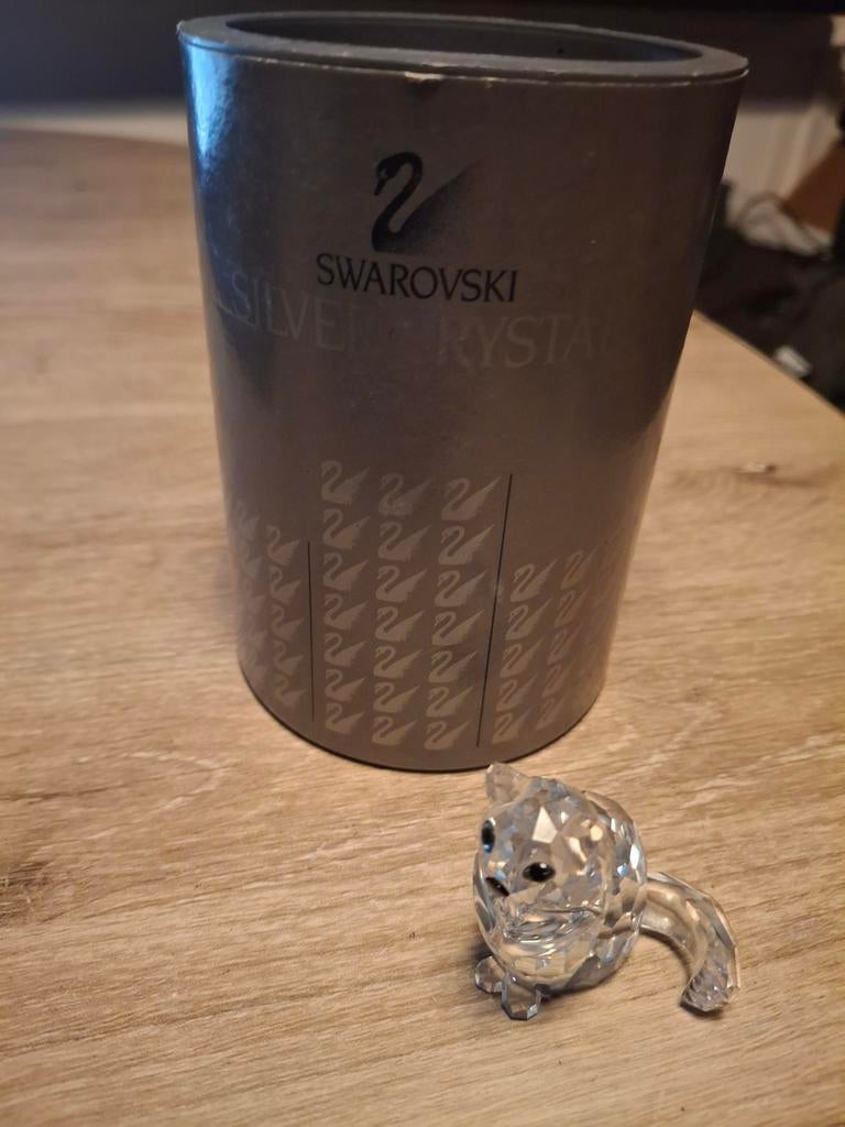 Swarovski in box. Poes, Verzamelen, Ophalen of Verzenden, Gebruikt, Figuurtje