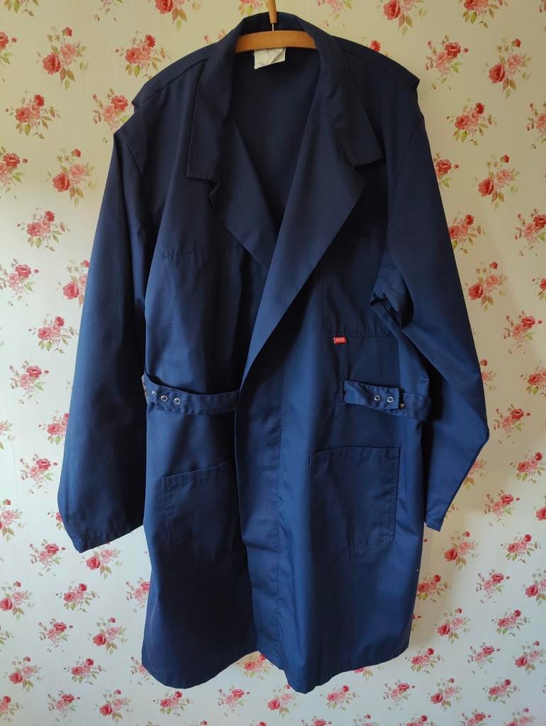 HAVEP 4024 Lange jas doorsteek Marine maat 64, Ophalen of Verzenden, Blauw, Havep, Overige typen