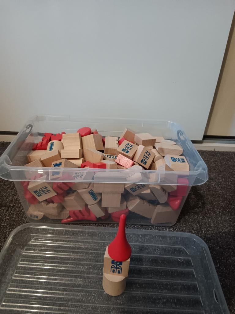 Houten kasteel blokken, Kinderen en Baby's, Speelgoed | Houten speelgoed, Ophalen of Verzenden, Zo goed als nieuw